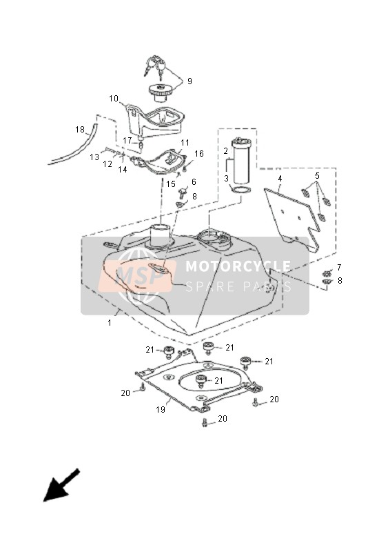 1B9F411M0000, Clip, Yamaha, 0